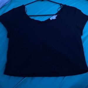 Black crop top